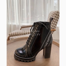 Lv Autumn Winter New Thick Heel Thick Soled Boots Black