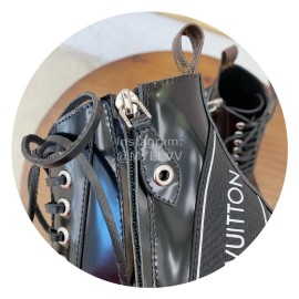 Lv Autumn Winter New Thick Heel Thick Soled Boots Black