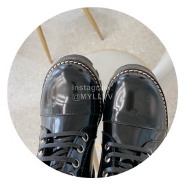 Lv Autumn Winter New Thick Heel Thick Soled Boots Black