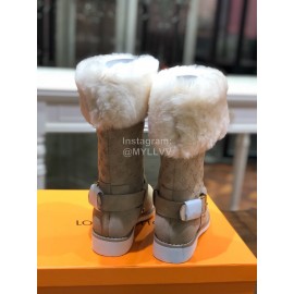 Lv Winter Embossed Wool Boots For Women