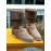 Lv Winter Embossed Wool Boots For Women Coffee