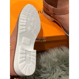 Lv Winter Embossed Wool Boots For Women Coffee