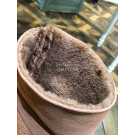 Lv Winter Embossed Wool Boots For Women Coffee