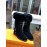 Lv Winter Embossed Wool Boots For Women Black