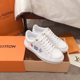 Lv Classic Embossed Casual Shoes White