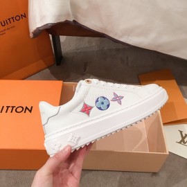 Lv Classic Embossed Casual Shoes White