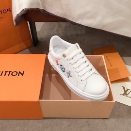 Lv Classic Embossed Casual Shoes White