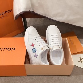 Lv Classic Embossed Casual Shoes White