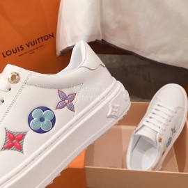 Lv Classic Embossed Casual Shoes White
