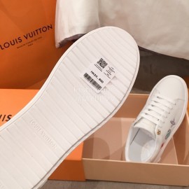 Lv Classic Embossed Casual Shoes White