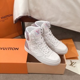 Lv Classic Embossed High Top Casual Shoes For Women