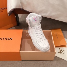Lv Classic Embossed High Top Casual Shoes For Women