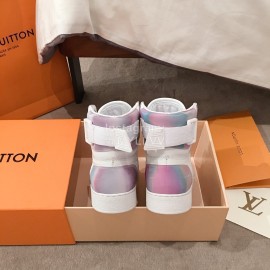 Lv Classic Embossed High Top Casual Shoes For Women