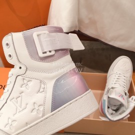 Lv Classic Embossed High Top Casual Shoes For Women