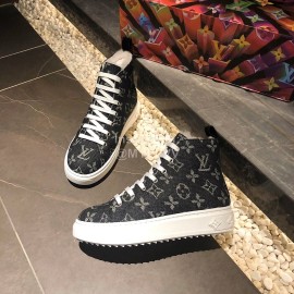 Lv Winter Wool Boots For Women Denim