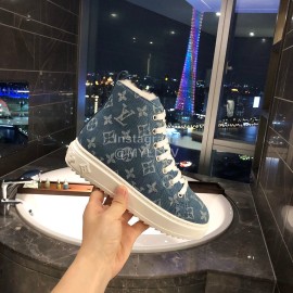 Lv Winter Wool Boots For Women Blue