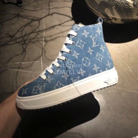 Lv Winter Wool Boots For Women Blue