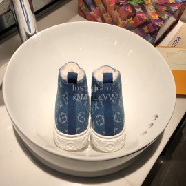 Lv Winter Wool Boots For Women Blue