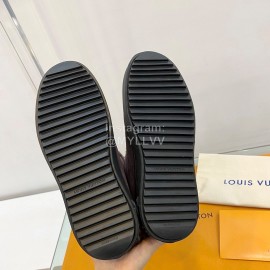 Lv Warm Wool Knee Boots For Women Purple