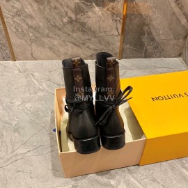 Lv Autumn Winter Calf Leather Locomotive Strap Boots