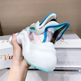 Lv Archlight Series Fashion Thick Bottom Sneakers Green