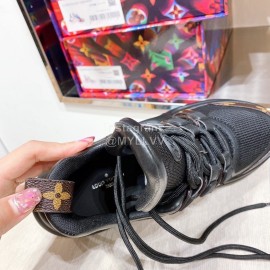 Lv Archlight Series Fashion Thick Bottom Sneakers Black