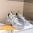 Lv Archlight Series Fashion Thick Bottom Sneakers Silver