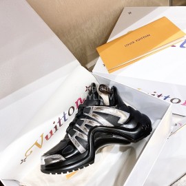 Lv Archlight Series Black Thick Bottom Sneakers
