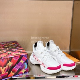 Lv Archlight Series Fashion Thick Bottom Sneakers White