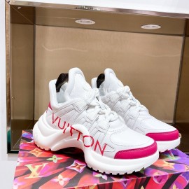 Lv Archlight Series Fashion Thick Bottom Sneakers White