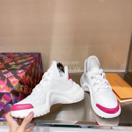 Lv Archlight Series Fashion Thick Bottom Sneakers White