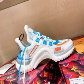Lv Archlight Series Blue Thick Bottom Sneakers