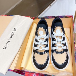 Lv Archlight Series Fashion Thick Bottom Sneakers Khaki