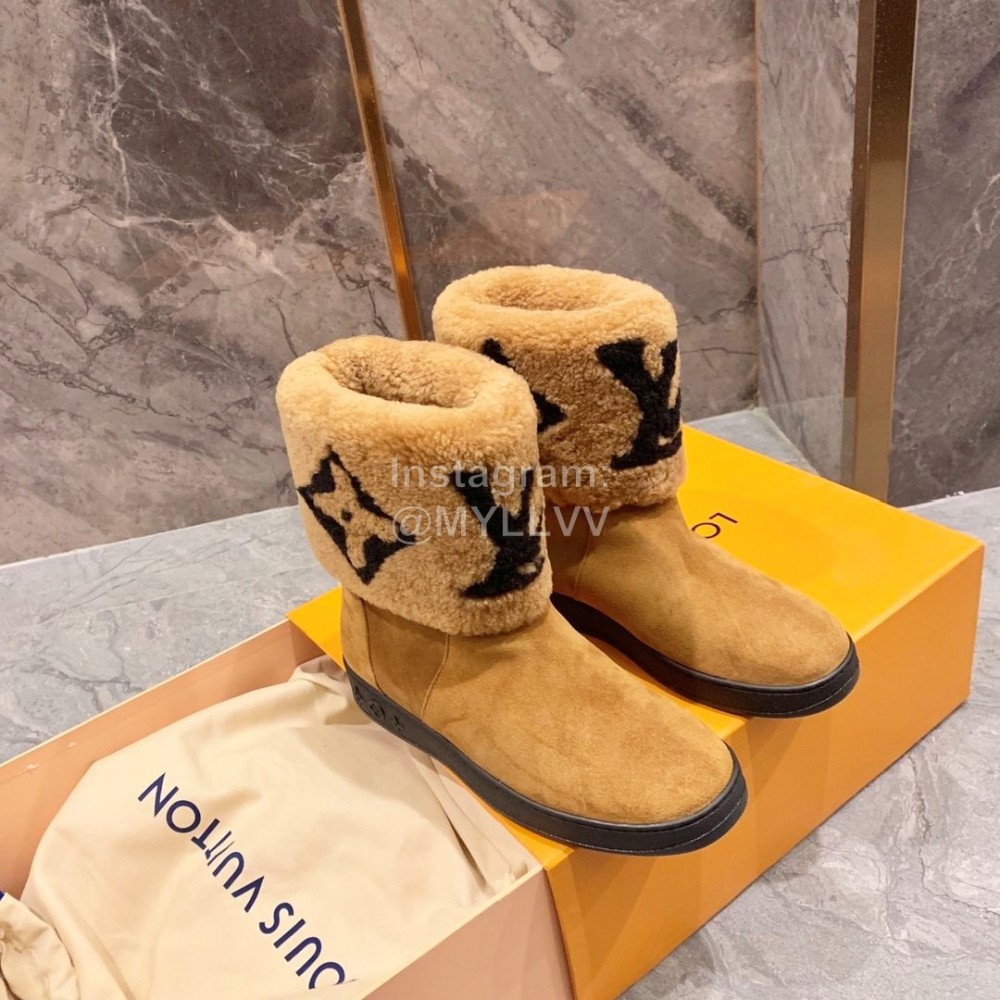 Lv Autumn Winter New Lamb Wool Boots Brown
