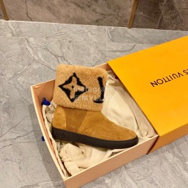Lv Autumn Winter New Lamb Wool Boots Brown