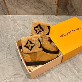 Lv Autumn Winter New Lamb Wool Boots Brown
