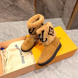 Lv Autumn Winter New Lamb Wool Boots Brown