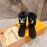 Lv Autumn Winter New Lamb Wool Boots Black