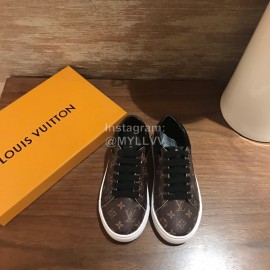 Lv Classic Print Casual Shoes For Women Coffee