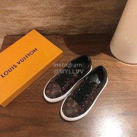 Lv Classic Print Casual Shoes For Women Coffee