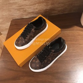 Lv Classic Print Casual Shoes For Women Coffee