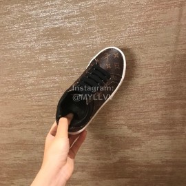 Lv Classic Print Casual Shoes For Women Coffee