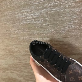 Lv Classic Print Casual Shoes For Women Coffee