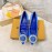 Lv Autumn Winter New Pointed Silk High Heels Blue