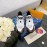 Lv Couple Calf Leather Retro Sneakers White