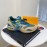 Lv Couple Calf Leather Retro Sneakers Green