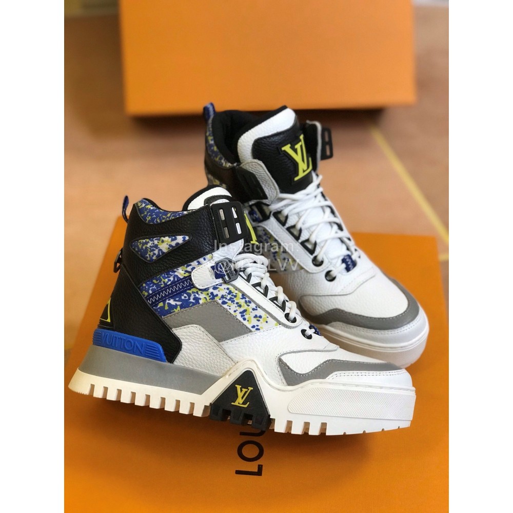 Lv Autumn Winter New Leisure High Top Martin Boots White