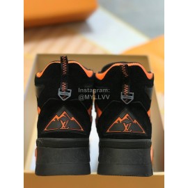 Lv Autumn Winter New Leisure High Top Martin Boots Orange