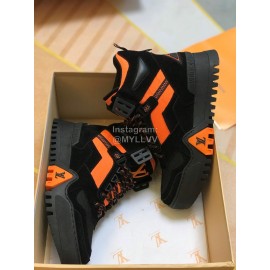 Lv Autumn Winter New Leisure High Top Martin Boots Orange