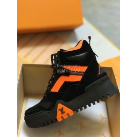 Lv Autumn Winter New Leisure High Top Martin Boots Orange